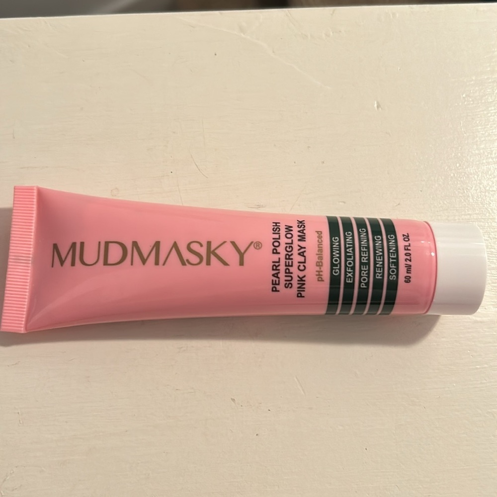 Mudmasky Pearl Polish Superglow Pink Clay Mask - Picture 2 of 5
